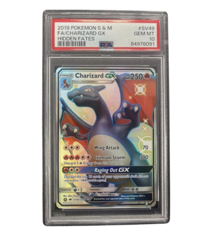 PSA 10 - Charizard GX #SV49 (Hidden Fates)