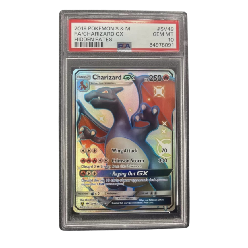 PSA 10 - Charizard GX #SV49 (Hidden Fates)